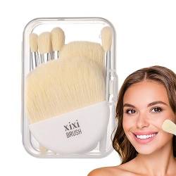Make-up-Pinsel,Professionelles Pinselset mit Halter, 6-teilig | Multifunktionale Misch-Make-up-Pinsel für Puder-Flüssig-Creme-Kosmetik Zorq von ZORQ