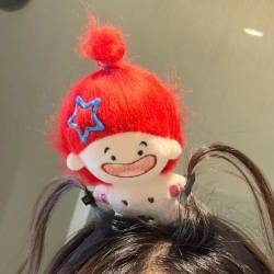 Cartoon Cute Doll Headband 2024 Funny Plush Hair Hoop Women Girls Braided Doll Wash Accessories Headwear Face Hoops Hair von ZOUBAOQ