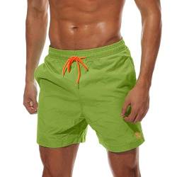 ZOXOZ Badeshorts Herren Badehose Herren Shorts Kurze Hosen Herren Schnelltrocknend Männer Schwimmhose Boardshorts Strandshorts Herren Beachshorts mit Mesh-Futter Verstellbarem Tunnelzug Green 3XL von ZOXOZ