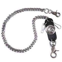 ZOYLINK Jeans kette Hosenketten Gürtel Geldbeutel Kette Taschenkette Hip Hop Punk Jeanskette Schlüsselkette Skelettkopf Deko-Kette Gothic Accessoires für Eboy Egirl Frauen Männer von ZOYLINK