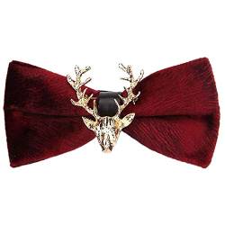 ZOYLINK Weihnachten Fliege Hals Bowtie Mode Elch Kopf Dekor Krawatte für Männer von ZOYLINK