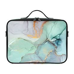 ZRWLUCKY Teal Ink Marble cosmetic storage bag toiletry bag travel make up bag organizator makeup bag toiletry travel kit bolso para maquillaje for women girl teen ladies teens male von ZRWLUCKY