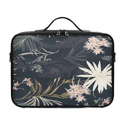 ZRWLUCKY White Golden Florals cosmetic travel bag travel make up make up bags makeup set bulto para maquillaje viajar for women girl teen ladies teens male von ZRWLUCKY