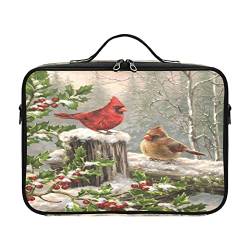 ZRWLUCKY Winter Snow Birds Travel Cosmetic Bag Travel Culletry Bag Make up Bags Women Portable Travel Makeup Cartera para maquillaje for womens men mens woman mom kids teenage von ZRWLUCKY