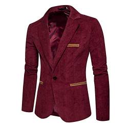 Anzug Herren Jacke Herren Business Anzugsjacke Mantel Herren Blazer Regular Fit Anzugjacke Herren Blazer Jackett Slim Fit Anzug Jacke Für Männer Anzugjacke Für Hochzeit Party Abschluss Business von ZRYAZQ