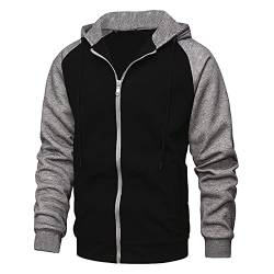 Jacke Herren Zipper Hoodie Herren Sweatjacke Herren übergangsjacke Herren Strickjacke Herren Softshelljacke Herren Jogginganzug Herren Sweatshirt Herren Winterjacke Herren Herbstjacke Herren von ZRYAZQ