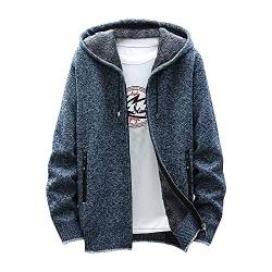 Strickjacke Herren Mit Taschen Winterjacke Herren Warm Zipper Hoodie Herren Fleecejacke Herren Freizeit Sweatjacke Herren Beheizbare Jacke Pullover Herren Winter Herren Fleecejacke Gefüttert von ZRYAZQ