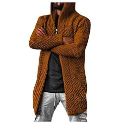 ZRYAZQ Strickjacke Herren Mantel Herren Lang Jacke Herren Hoodie Herren Strickpullover Herren Softshelljacke Herren Herbstjacke Herren Winterjacke Herren Pullover Herren Kapuzenjacke Cardigan Herren von ZRYAZQ