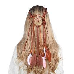 Feder-Haarband für Mädchen, Kopfbedeckung, Haarschmuck, 55–60 cm, Kopfschmuck für Hochzeit, Geburtstag, Neujahr, Party-Zubehör von ZSYTF