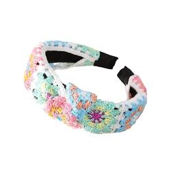 Floral Bandana Stirnband Turbans für Frauen Vielseitiger Turban Ethno Stil Kopf Wrap Vintage Stirnband Haarschmuck von ZSYTF