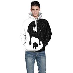 Tai Chi Bagua Hoodie 3D Gedruckt Kapuzenpullover Sweatshirt, siehe abbildung, X-Large von ZTIANEF