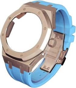 ZUC 5RD Gen Watch Mod Kit für GA2100 GA-2100 GA2110 Metall-Uhrengehäuse Edelstahl Kautschukband Uhrenarmband Fluorkautschuk Armband Nachrüst-Set für Herrenuhren, Einheitsgröße, Achat von ZUC