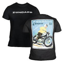 ZÜNDAPP T-Shirt Herren Damen | Basic Tshirt für Männer oder Frauen Erwachsene Unisex | T Shirt schwarz Weiss grau Oliv (as3, Alpha, 3X_l, Regular, Regular, schwarz Uni) von ZÜNDAPP