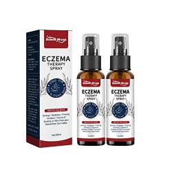 2PCS GFOUK Ekzem-Therapie-Spray, natürliches Ekzem-Therapie-Spray zur Linderung, feuchtigkeitsspendende Creme, beruhigt trockene Haut von ZUICC