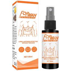 ForMan Six Pack Firming Spray, Organic Men Brustfettreduktionsspray, Sofort Straffendes Cellulite-Reduktionsspray, Anti-Cellulite-Body-Shaper-Spray von ZUICC