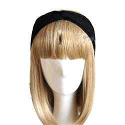 Butterme Frauen Spitze Verdrehte Knotted weiche Haar-Band Retro Turban Twist Kopfverpackung Stirnband (schwarz) von ZUMUii