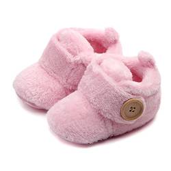 ZUMUii Butterme Neugeborene Fleece Bootie, Unisex Baby Premium Soft Sole Anti-Rutsch Infant Prewalker Kleinkind Schuhe von ZUMUii