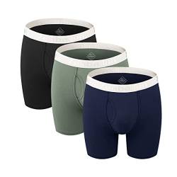 ZUOLAIYIN Bambus Boxershorts für Herren Atmungsaktiv Weicher Beutel Unterwäsche Shorts Sportliche Sporthose für Männer mit Langen Beinen von ZUOLAIYIN