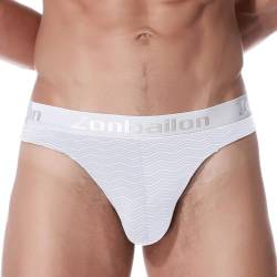 ZUOLAIYIN Herren-Strings Männer String Tanga Herren Thong Slips Großer Beutel Ausbuchtung Unterhosen Sexy Unterwäsche für Mann Weiß Schwarz Neu M von ZUOLAIYIN