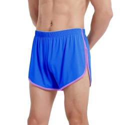 ZUOLAIYIN Running-Shorts für Herren Mesh Shorts mit Großen Split Sides Unterwäsche Boxershorts Fishnet Sheer Badehose Laufshorts Athletic von ZUOLAIYIN