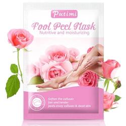 Soft Touch Foot Peel Masque | Rose Nourishing Foot Peel Masque Callus Remover - Foot Mask for Dry Cracked Feet, Gentle Foot Care to Remove Dead Skin Zurego von ZUREGO