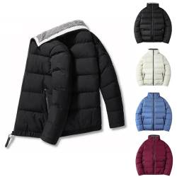 ZWDC Essentials-Trapstar Junge Teenager Winterjacke,Trapstar Jacke Winter,Warm,Leichte,Trapstar Übergangsjacke,Trapstar Cottonjacken Für Herren,Jacke,Cotton Jacket Herren von ZWDC