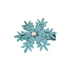 Blau-weiße Schneeflocken-Haarspange, modische Haarspangen, Party-Geschenke, Schneeflocken-Haarnadeln, Weihnachten, Haar-Accessoires, Haarschmuck von ZXCVWWE