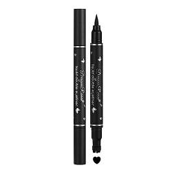 Doppelköpfiger Star Seal Eyeliner-Stift, schwarzer Stempelstift, verpackt, wasserdicht, Seal, Schönheitskosmetik Eyeliner schweißfest, für Frauen von ZXCVWWE