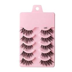 Half Eye Lashes Faux 3/5 Paar 3D Lashes Wispy Fluffy Fake False Halves 3D Natural Extensi E7U3 Wimpern Wimpern Maquiagem von ZXCVWWE