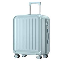 ZXHNB Trolley-Koffer Modischer Multifunktionaler Passwort-Reisekoffer, Trolley-Koffer, Studenten-Universal-Radkoffer Reisekoffer (Color : Blue, Size : A) von ZXHNB