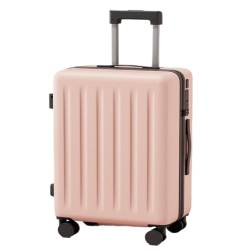 ZXHNB Trolley-Koffer Niedliches Universal-Rollgepäck Mit Bordcode, Modischer Koffer, Trolley-Koffer, Weiblicher Boarding-Koffer Reisekoffer (Color : Pink, Size : A) von ZXHNB