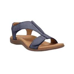 ZXINXIN Damen-Sommersandalen, orthopädische Leder-Wanderschuhe, bequeme offene Zehen-Wandersandalen, Sommer-Freizeitschuhe mit breiten Füßen,40,D von ZXINXIN