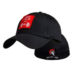 Männer und Frauen Militär-Enthusiasten Keep Calm/Cag Tactical Baseball Cap Snapback Stretchable Hut Laufen/Fischen von ZXRSJBL