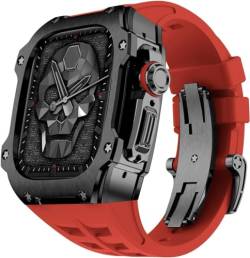 ZXZZNO Edelstahl-Uhrengehäuse, Fluorkautschuk-Uhrenarmband, für Apple Watch Ultra 8 49 mm, RM-Stil, Sportuhrenarmband, Uhrengehäuse, Mod-Kit, für iWatch 49 mm, Ersatzzubehör, For Ultra 49mm, Achat von ZXZZNO