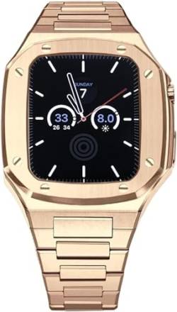 ZXZZNO Luxuriöses Business-Luxus-Edelstahl-Mod-Kit, für Apple Watch Serie 8/7/6/5/4/SE, Edelstahl-Armband, Mod Kit-Zubehör, für iWatch 40/41/44/45 mm Upgrade, 40 mm, Achat von ZXZZNO