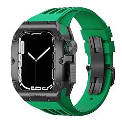 ZXZZNO Uhrenarmband-Modifikationsset, für Apple Watch 8, 7, 6, 5, 4, SE, 44 mm, 45 mm, Serie, Luxus-Uhrenarmband-Set, Sport-Gummi-Armband, 45 mm, Achat von ZXZZNO