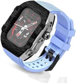 ZXZZNO Ultra 49 mm Fluorkautschuk-Uhrenarmband + Kohlefaser-Uhrengehäuse, Kohlefaser-Modifikationsset, für Apple Watch, Ersatzarmband, für iWatch 8, 7, 6, 5, 4, SE, 45 mm, 44 mm, 45 mm, Achat von ZXZZNO