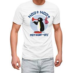 Noot Noot Penguin Mother Weiß Herren T-Shirt Size M von ZYDUVA