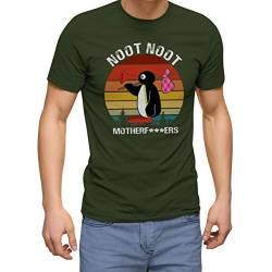 Noot Noot Retro Motherfu**er Militärgrün Herren T-Shirt Size M von ZYDUVA