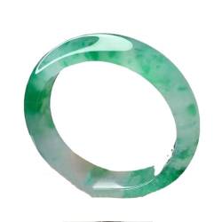 ZYOQYG Natürliche Grüne Jade Armreif Armband Für Frauen Mädchen Eis Transparent Green Engagement Jade Armband (58) von ZYOQYG