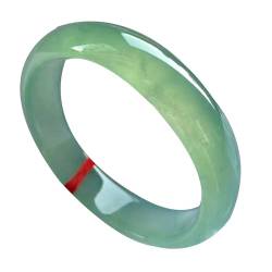 ZYOQYG Natürliche Jade Armreif Armband für Frauen Echte Eissamen Yang Grün Glück Geschenk (65) von ZYOQYG