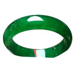ZYOQYG Natürliche Jade Armreif Armband für Frauen Kaiser Grünes Eis Transparent Jade Schmuck Geschenk für Mama (64) von ZYOQYG