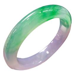 ZYOQYG Natürliche Jade Armreif Armband für Frauen Lila und rosa Eis Transparent Jade Armband Paare (56) von ZYOQYG
