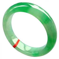 ZYOQYG Natürliche grüne Jade Armreif Armband für Frauen Eis transparent Wasser Moisturizing Jade Armband Schmuck (58) von ZYOQYG
