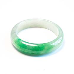 ZYOQYG Natürlicher Jade Armreif Armband Damen Eis Grün Positive Energie Armband Schmuck Geschenk für Frau (58) von ZYOQYG