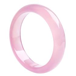 ZYOQYG Natürlicher Jade Armreif Armband Damen Eistransparentes Rosa Jade Armreif Stilvoll Geschenk (64) von ZYOQYG