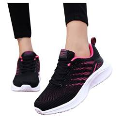 Wanderschuhe Damen Wasserdicht Leicht Hoch Wanderschuhe Wasserfest Knöchelhoch Running Schuhe Mit Klettverschluss Ohne Schnürung Laufschuhe Bunte Atmungsaktiv Turnschuhe Outdoor Breite Sportschuhe von ZYPAINIY