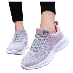 Wanderschuhe Damen Wasserdicht Leicht Hoch Wanderschuhe Wasserfest Knöchelhoch Running Schuhe Mit Klettverschluss Ohne Schnürung Laufschuhe Bunte Atmungsaktiv Turnschuhe Outdoor Breite Sportschuhe von ZYPAINIY