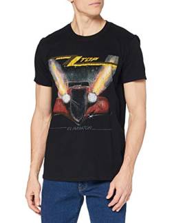 ZZ Top Herren Eliminator T-Shirt, Schwarz (Black), (Herstellergröße: Large) von ZZ Top