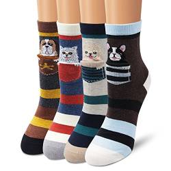 Ambielly Socken aus Baumwolle Thermal Socken Erwachsene Unisex Socken/Größe 35-41 Mehrfarbig/Packung von ZZCP